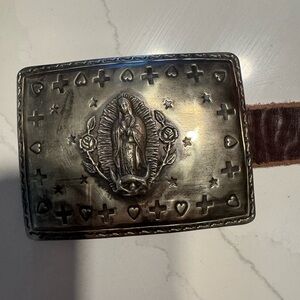 Silver and Brown Belt -Guadalupe